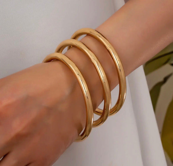 Chunky Triple Bangle Set