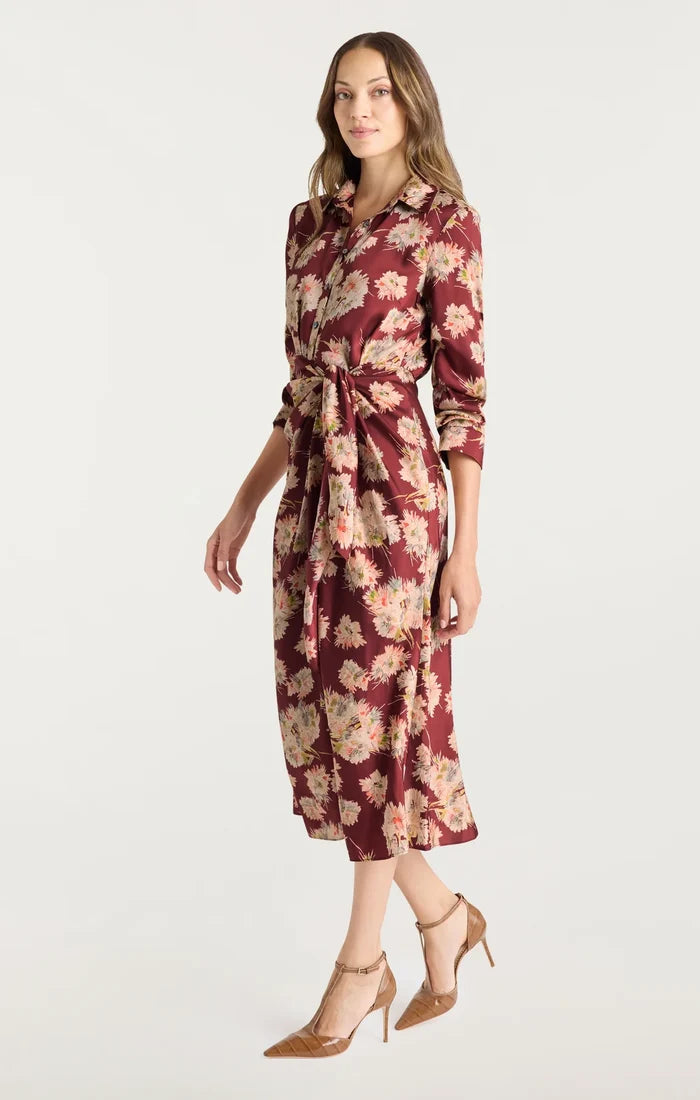 Ci0467 Cinq A Sept Bouquet Wrap Midi Dress
