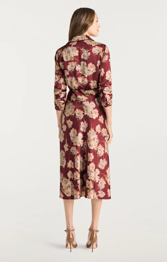 Ci0467 Cinq A Sept Bouquet Wrap Midi Dress