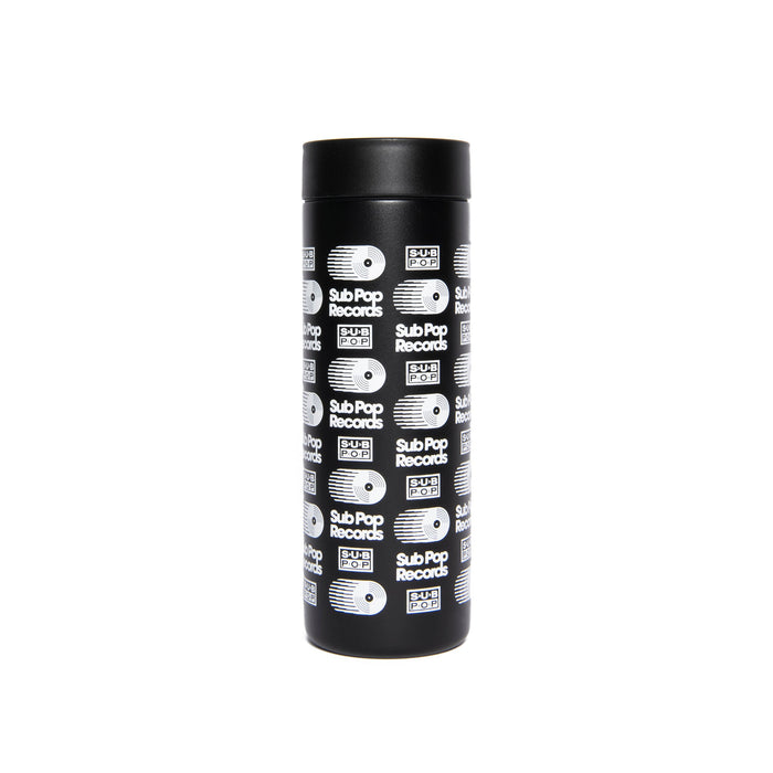 Coffee Tumbler Retro Logo Black w/White