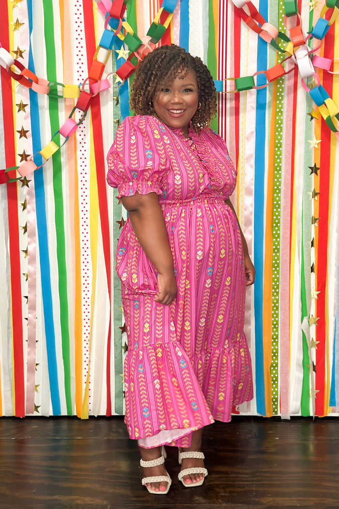 Confetti Play Midi Dress