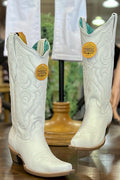 Corral LD White Embroidery Boot-Women's Boot-Corral Boots-Gallop 'n Glitz- Women's Western Wear Boutique, Located in Grants Pass, Oregon