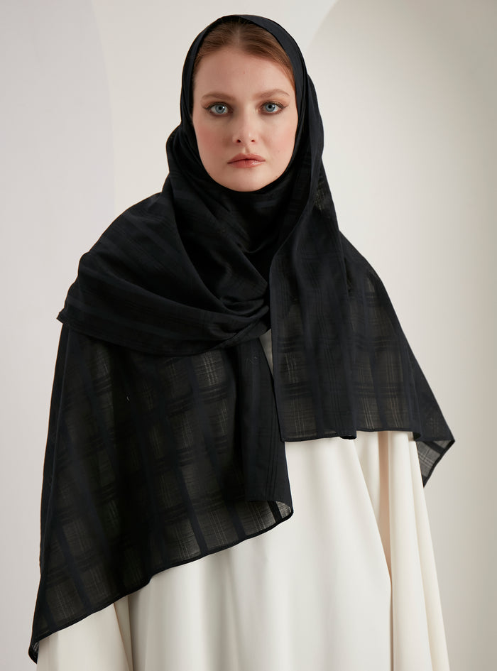 Cotton Black Scarves Hijab - Store WF