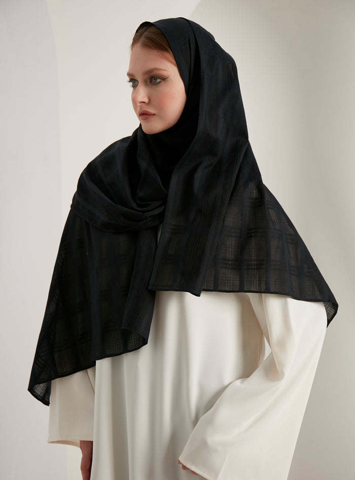 Cotton Black Scarves Hijab - Store WF