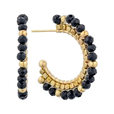 Crystal Hoop Earrings