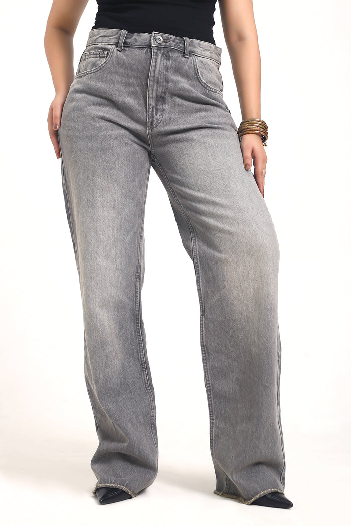 Dusty Grey long denim