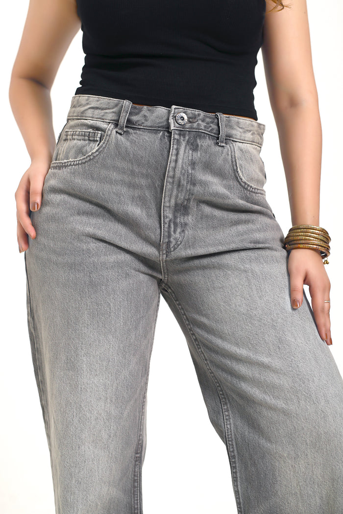Dusty Grey long denim
