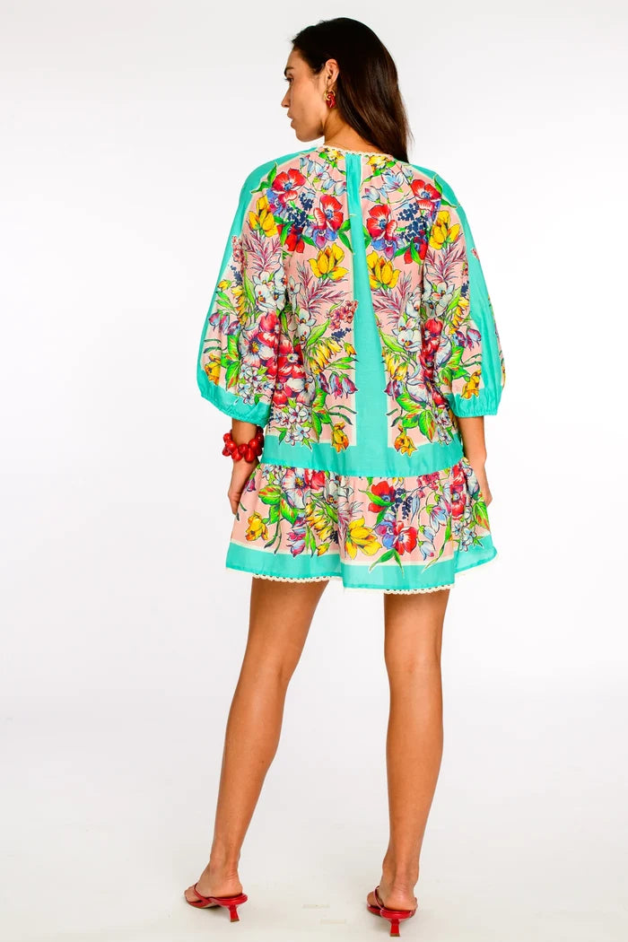 El112306 Floral Print Shift Dress