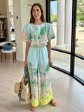 El250303 Vacation Print Top