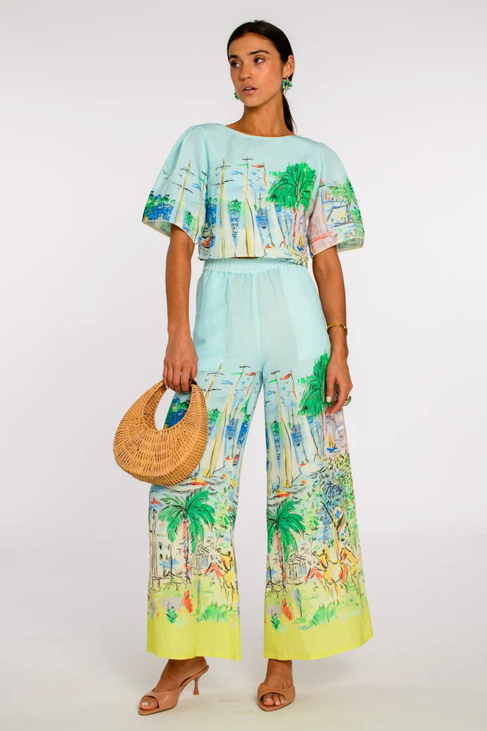 El250303 Vacation Print Top