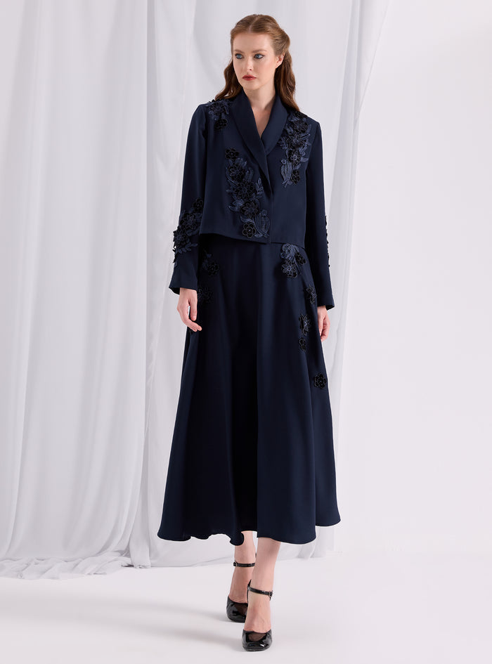 Embroidery Jacket & Skirt Set - Store WF