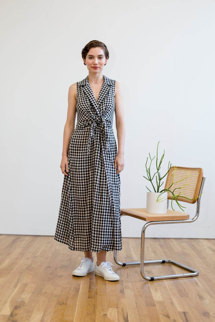 EMILY DRESS | BLACK & WHITE CHEX