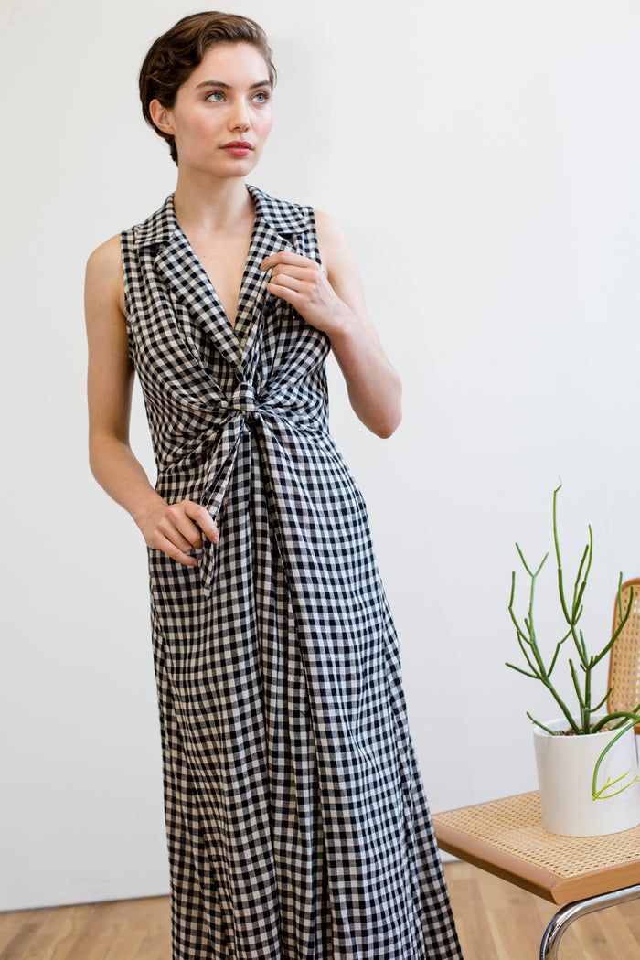EMILY DRESS | BLACK & WHITE CHEX