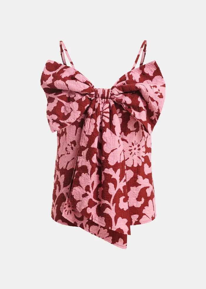 Es8416 Floral Bow Top