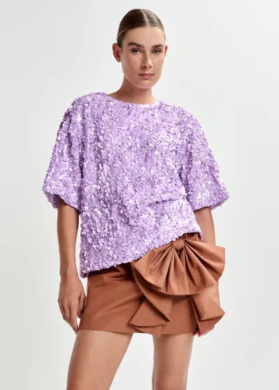 Esjoy Brown Bow Mini Skirt