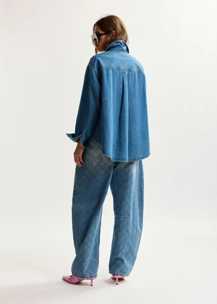Eskonn Embellished Denim Shirt