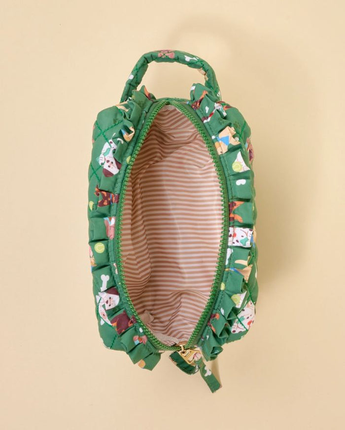 ESSENTIALS QUILTED COSMETIC POUCH