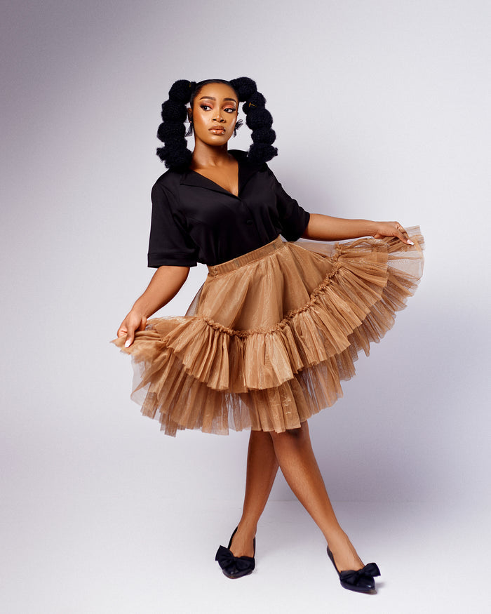 Estelle Mini Ruffled Skirt - Dimaz