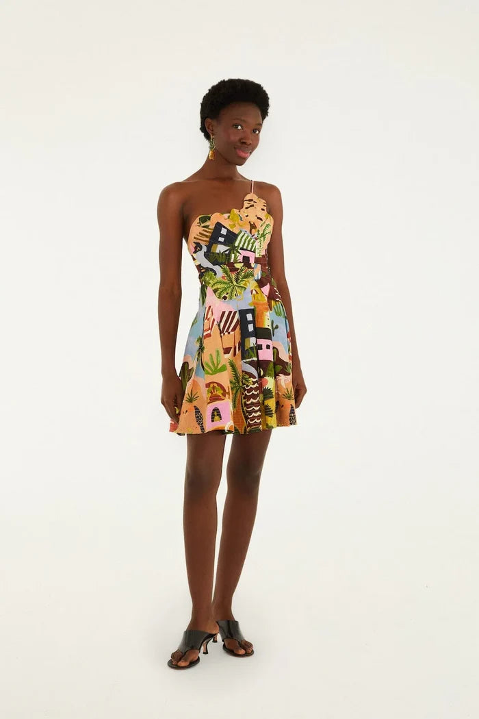 Fa358883 Tropical Mini Dress
