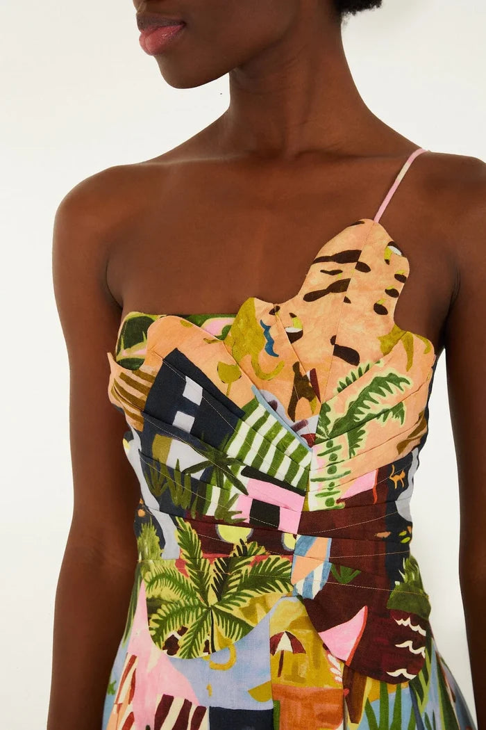 Fa358883 Tropical Mini Dress