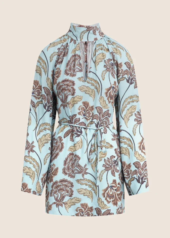 Fa4908 Retro Floral Mini Dress