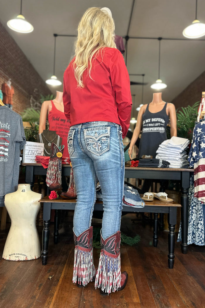 FINAL SALE - Rock Revival ALESAN Skinny Jean-Skinny-Rock Revival-Gallop 'n Glitz- Women's Western Wear Boutique, Located in Grants Pass, Oregon