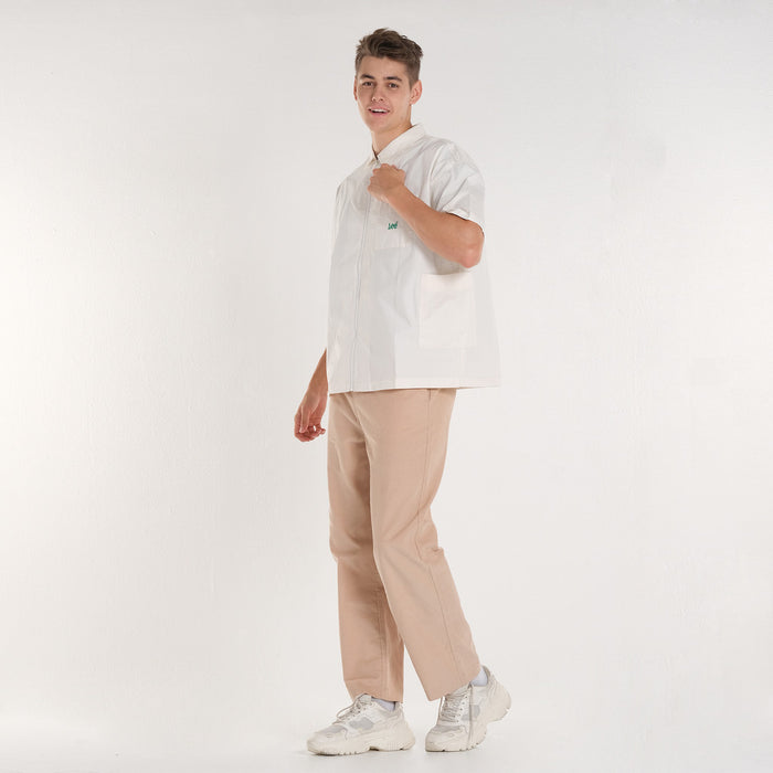 FITS 'EM ALL ZIP UP POLO IN JET STREAM (GENDERLESS)