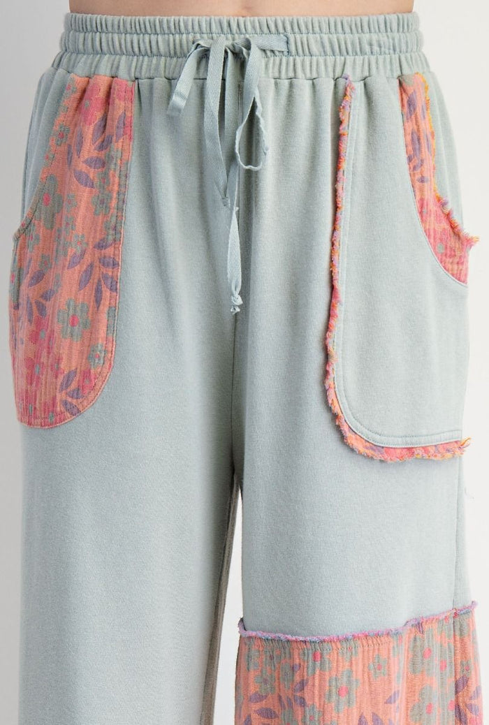 FLORETTE WASHED TERRY SET, SAGE