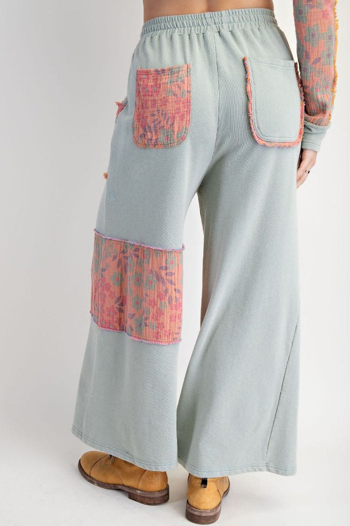 FLORETTE WASHED TERRY SET, SAGE