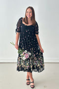 Free Flowing Floral Midi Dress