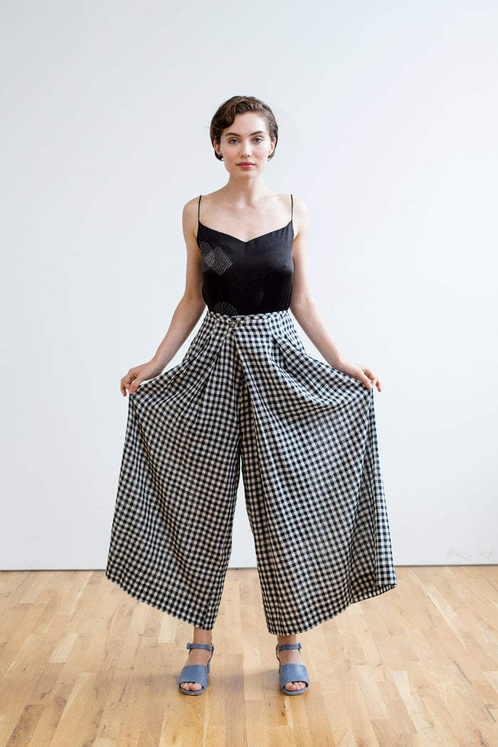 FRIDA PANTS | BLACK & WHITE CHEX