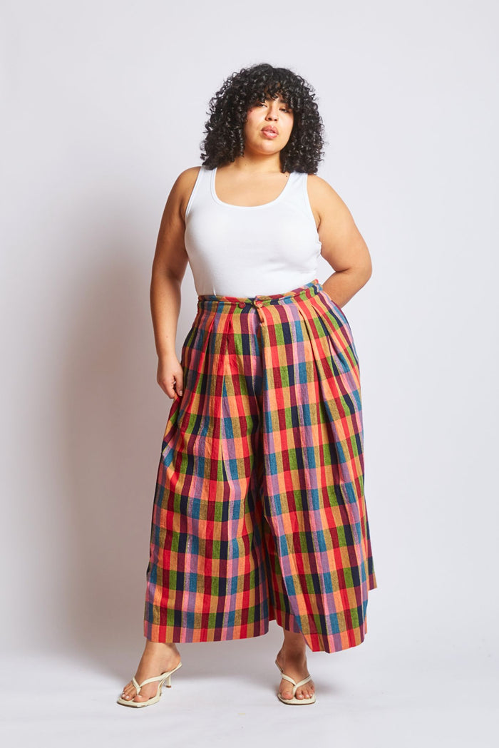 FRIDA PANTS | LOVEBIRD CHEX