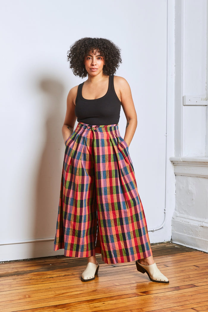 FRIDA PANTS | LOVEBIRD CHEX