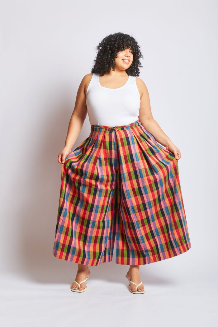 FRIDA PANTS | LOVEBIRD CHEX