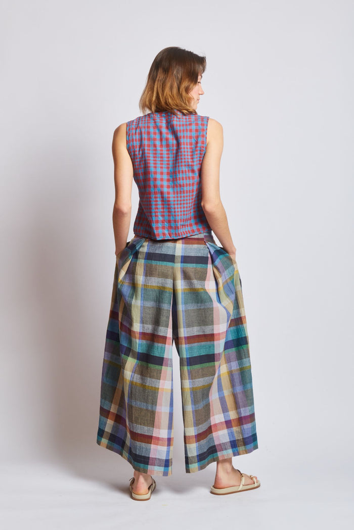 FRIDA PANTS | MIST CHEX