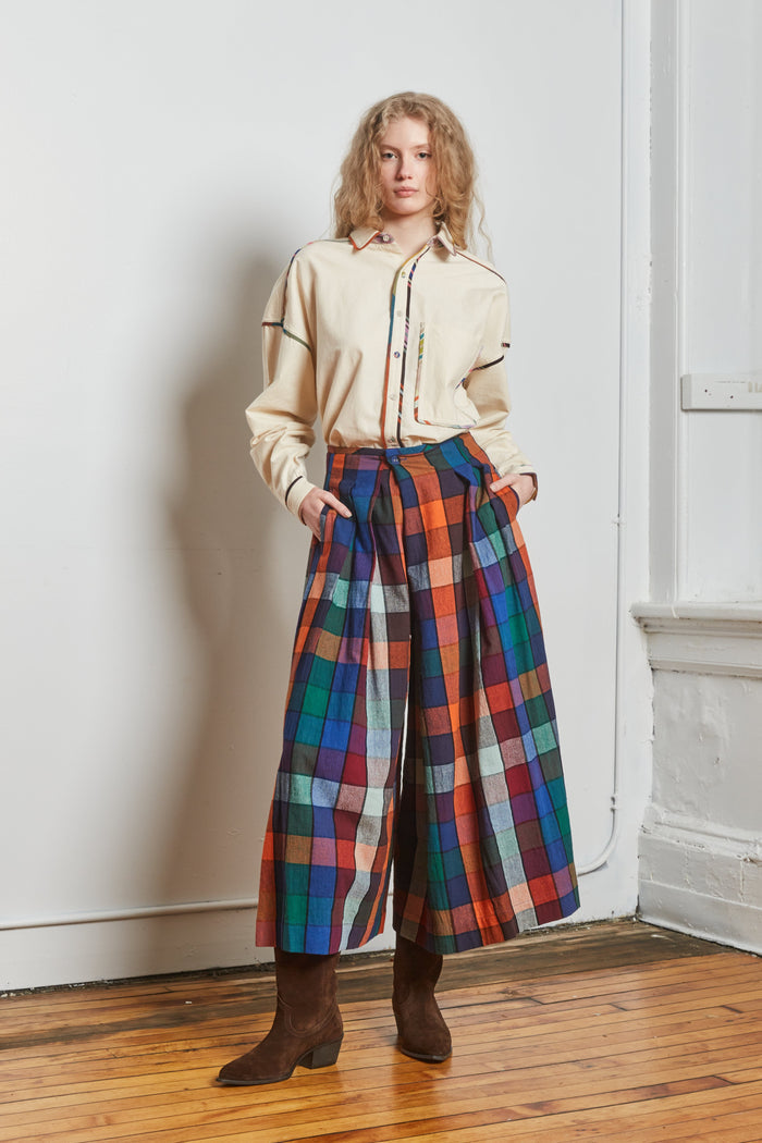 FRIDA PANTS | MOSAIC CHEX
