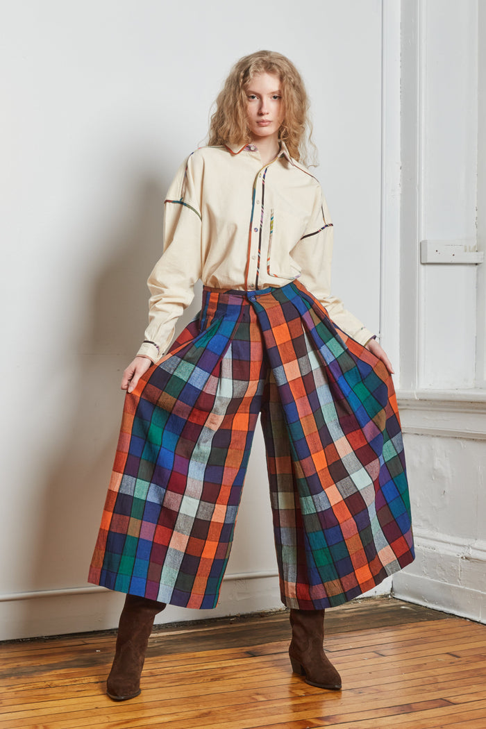 FRIDA PANTS | MOSAIC CHEX