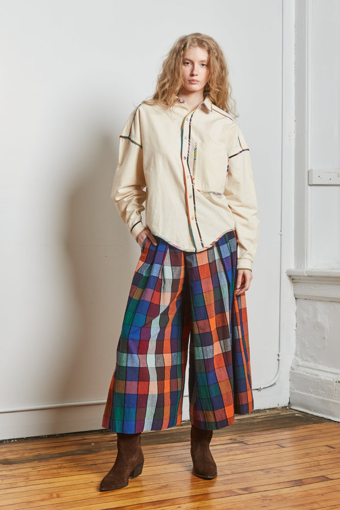 FRIDA PANTS | MOSAIC CHEX