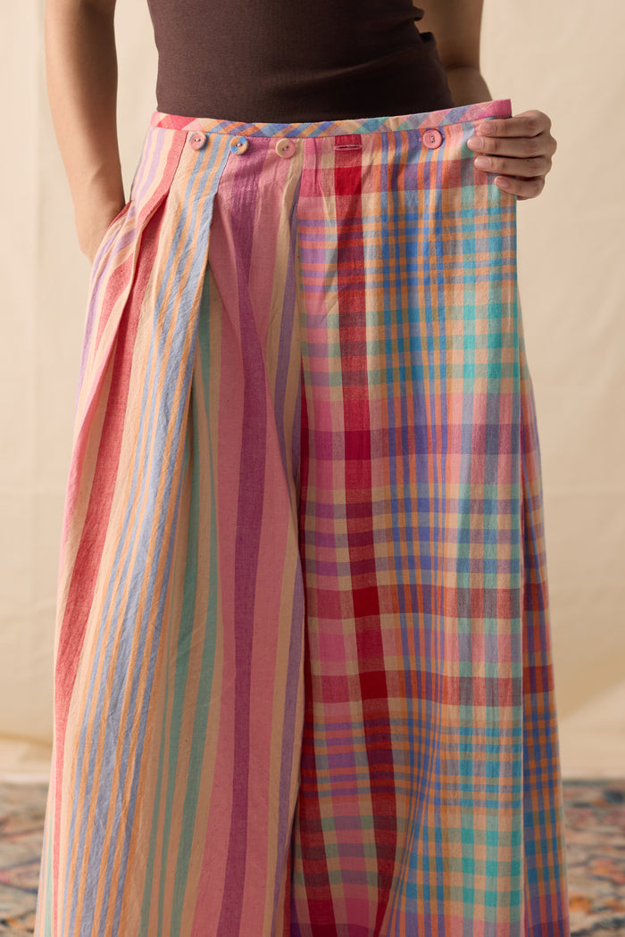 FRIDA PANTS | POPSICLE CHEX + STRIPE