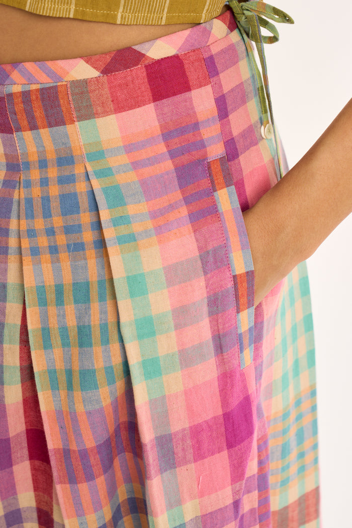 FRIDA PANTS | POPSICLE CHEX + STRIPE
