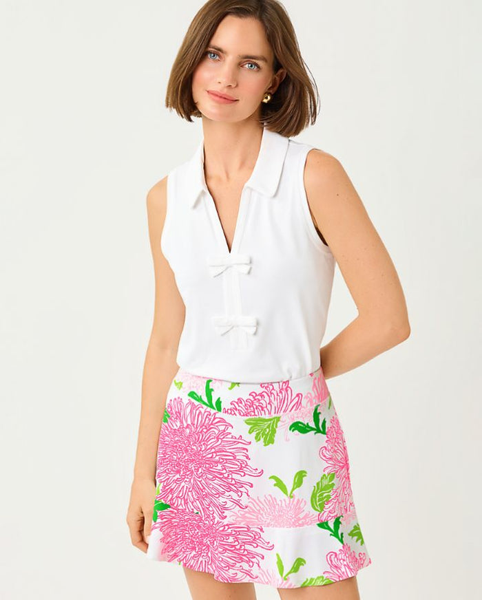 FRIDA SLEEVELESS BOW POLO