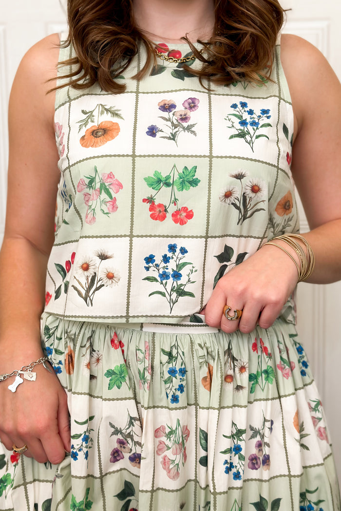 Garden Glory Botanical Skirt Set