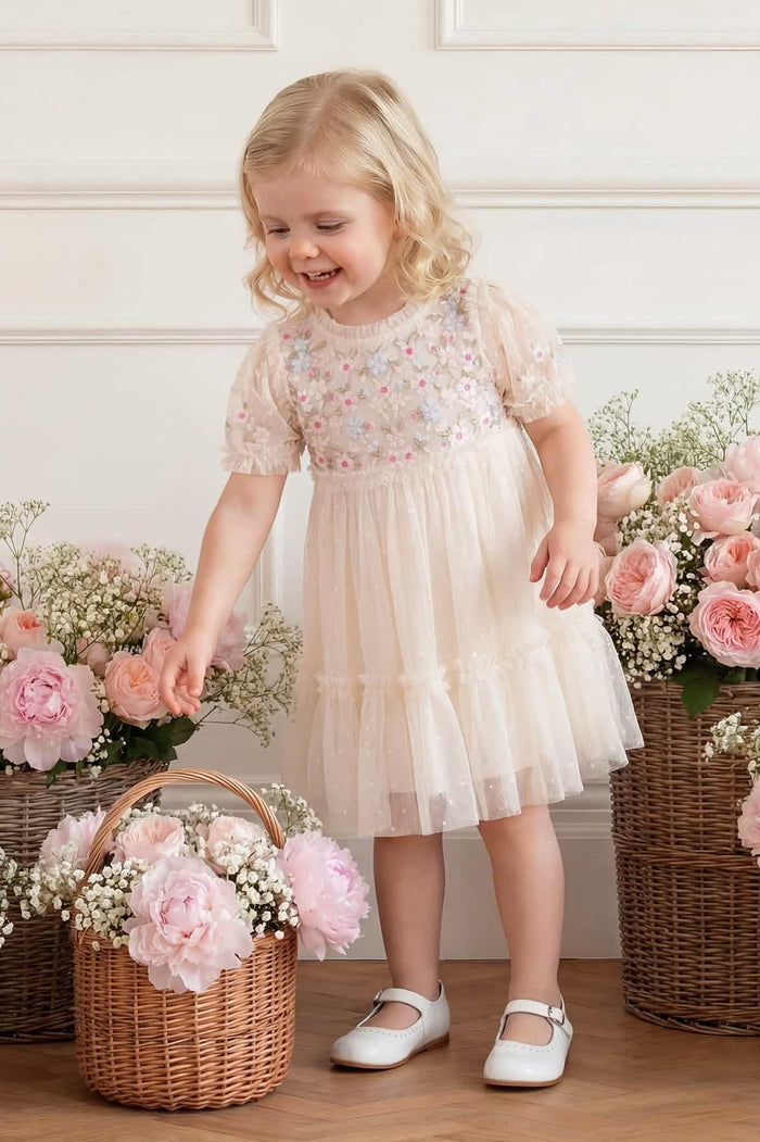 Garland Ribbon Bodice Baby Dress