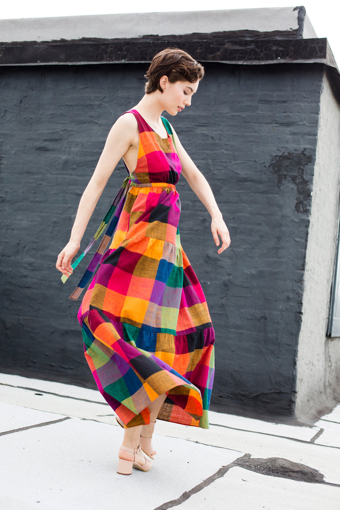 GEMA TIER DRESS | MULTI CHEX