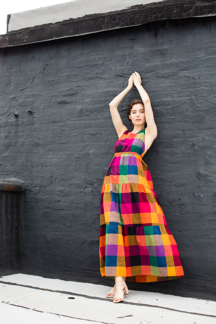 GEMA TIER DRESS | MULTI CHEX