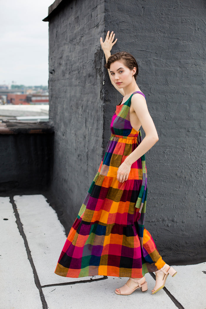GEMA TIER DRESS | MULTI CHEX