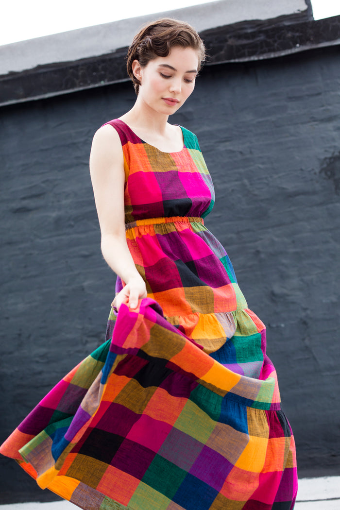 GEMA TIER DRESS | MULTI CHEX