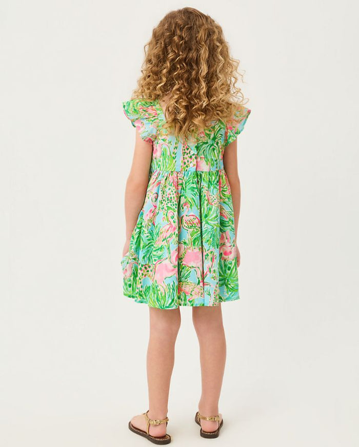 GIRLS ANIKA BOW DRESS