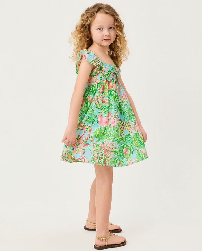 GIRLS ANIKA BOW DRESS