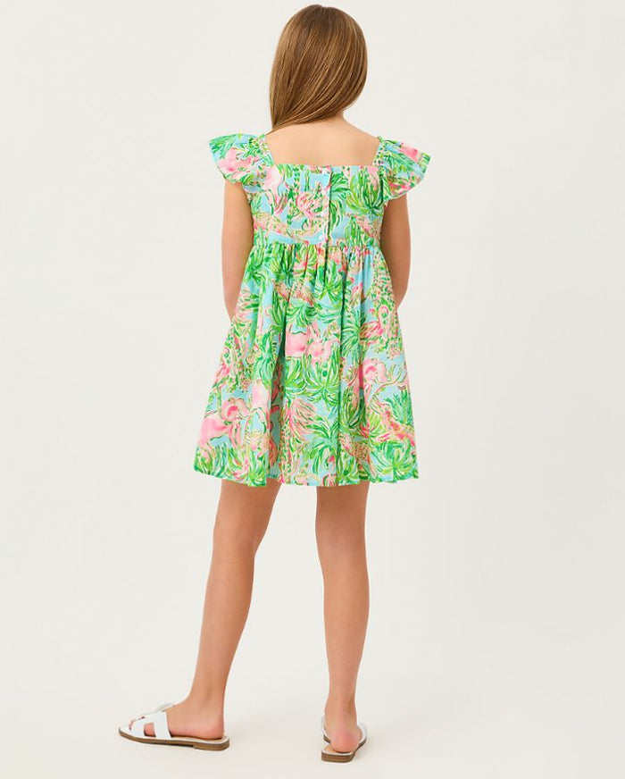 GIRLS ANIKA BOW DRESS
